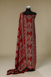 Ajrakh Handblock Maroon Modal Suit Set